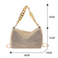 Fashion Glitter Rhinestone Evening Bag Women's Luxury Shiny Handbag for Nightclub Carnival Party Crossbody Underarm Bag