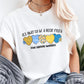 Valentine's Day  Women's T-shirt with Geometric Pattern Love Pri Printed Short Sleeve Tops  Aesthetic Clothes
