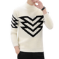 Men Autumn/winter Fashion Heavy Knit Turtleneck Sweater Mink Cashmere Knit Handsome Slim New Pullover with Thick Foundation