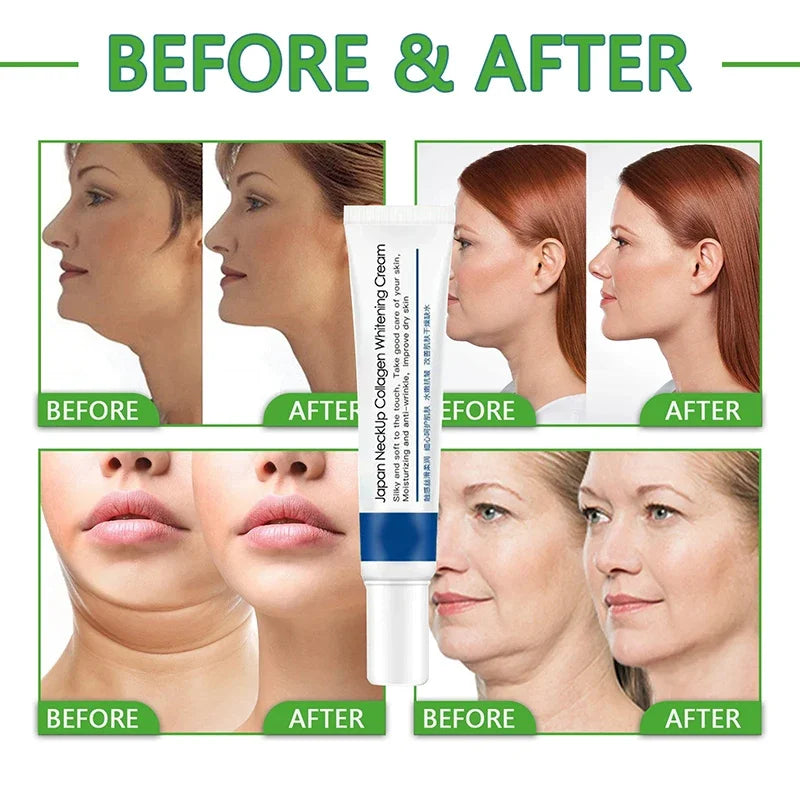 Eelhoe Collagen Anti-aging Neck Cream for Fine Lines Whitening Moisturizing Tightening Lifting Double Chin Skin Care