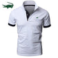 Men's cotton  polo shirt 2025 summer new high-end business casual Lapel short sleeve T-shirt