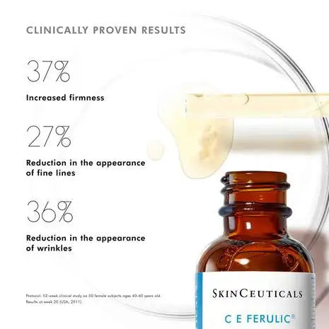 SkinCeuticals C E Ferulic Gold skin makeup primer by Dropper glass bottle 30ml face cream USA 3-7 Business Days Fast Delivery