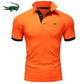 High quality men&#39;s cotton  polo shirt 2023 summer new high-end business casual Lapel short sleeve T-shirt