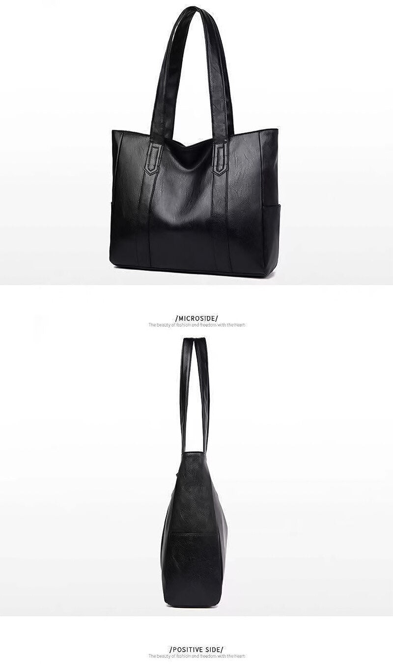 Soft Leather Tote Bag for Women Large Capacity Women Shoulder Bag