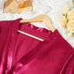 Women’s 4-Piece Satin Pajama Set – Silk Robe & Nightgown Sleepwear