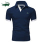 High quality men&#39;s cotton  polo shirt 2023 summer new high-end business casual Lapel short sleeve T-shirt