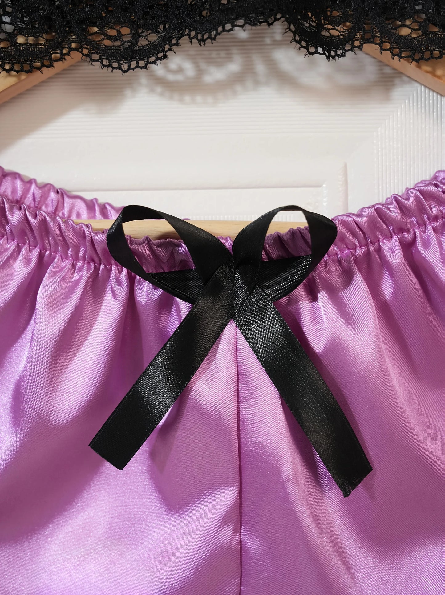 Women’s 4-Piece Satin Pajama Set – Silk Robe & Nightgown Sleepwear