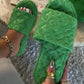 Flower Slides Thick Bottom Fur Slippers for Women