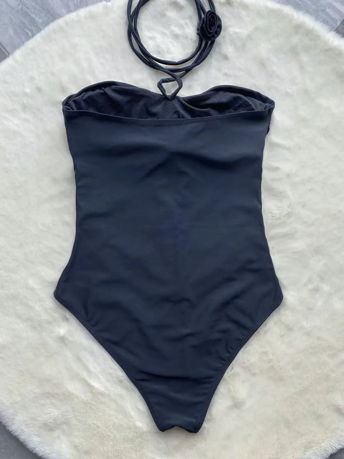 Black rose one piece swimsuit - Sexikinis Swim