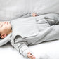 Smart Cuddly Jumpsuit + Bib - Gray