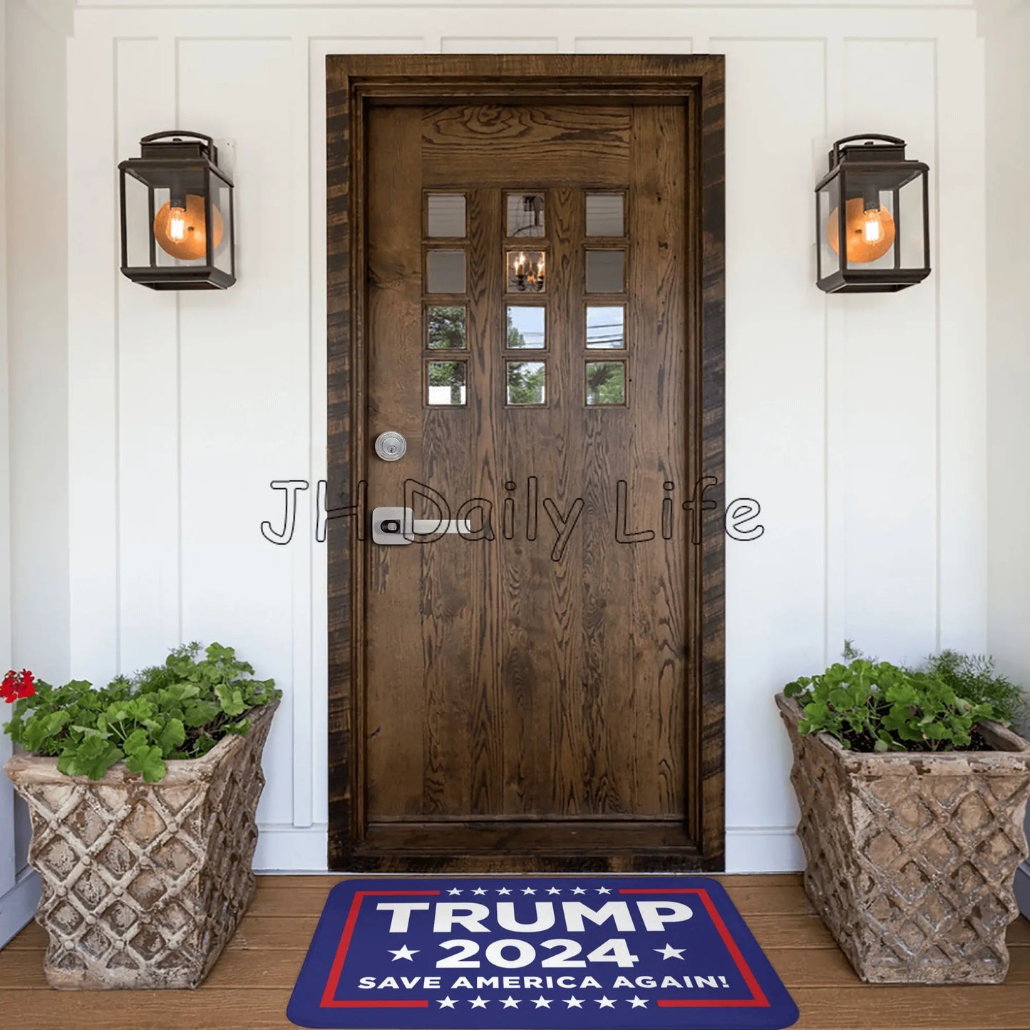 Trump 2024 Make America Great Again Welcome Home Doormat Non-Slip Indoor Entrance Rug Carpet Funny Gift for Home Decor