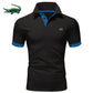 Men's cotton  polo shirt 2025 summer new high-end business casual Lapel short sleeve T-shirt