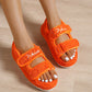 Casual Thick Bottom Women Sandals Green/Orange/Black/Blue