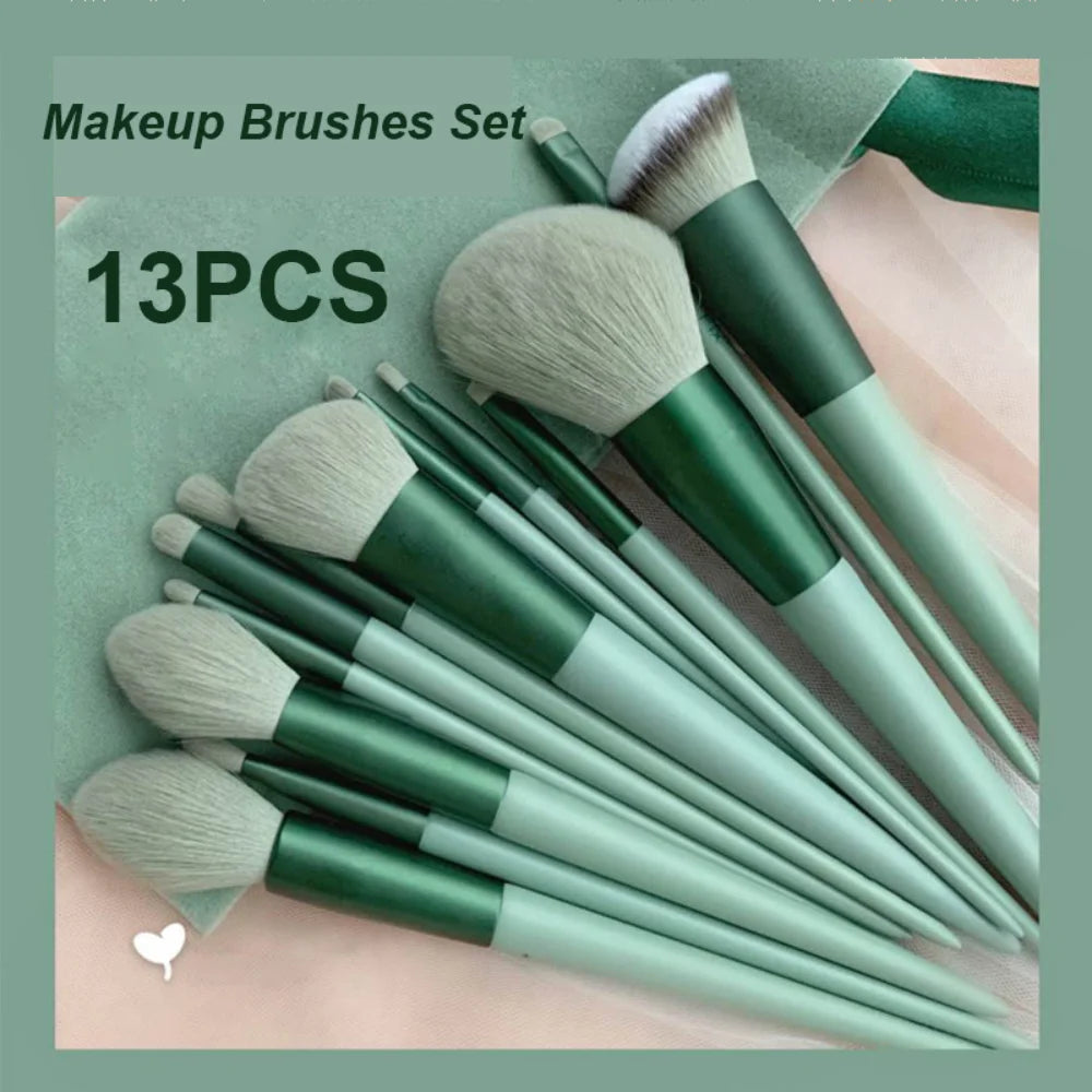 Makeup Brushes for Women, Foundation Eye Shadow, Cosmetic Powder, Blush Blending, Beauty Make Up Tool, 13 pcs