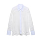 Party White lace blouse tops and skirt Women Summer Sexy embroidery hollow out Female shirt 2 piece set suit INKEO 2T105