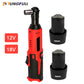 Cordless Electric Wrench 12V/18V 3/8 Inch Right Angle Ratchet Impact Drill Screwdriver Removal Tool for Car Repair by Tungfull