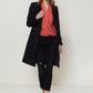 Women's Wool-blended Open Front Jacket In Black