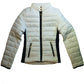 White Puffer Jacket - Black Contrast