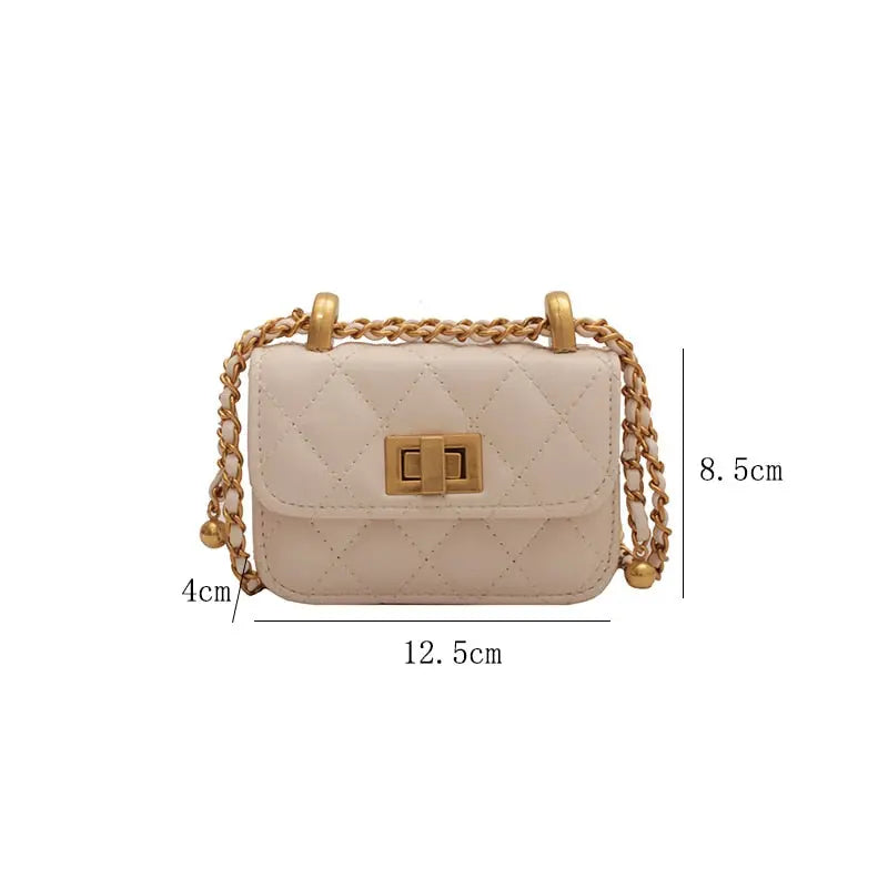 Luxury Brand Mini Crossbody Bags for Women Fashion Designer Branded Coin Purses and Handbags Pu Leather Shoulder Messenger Bag - Executive-Skincare