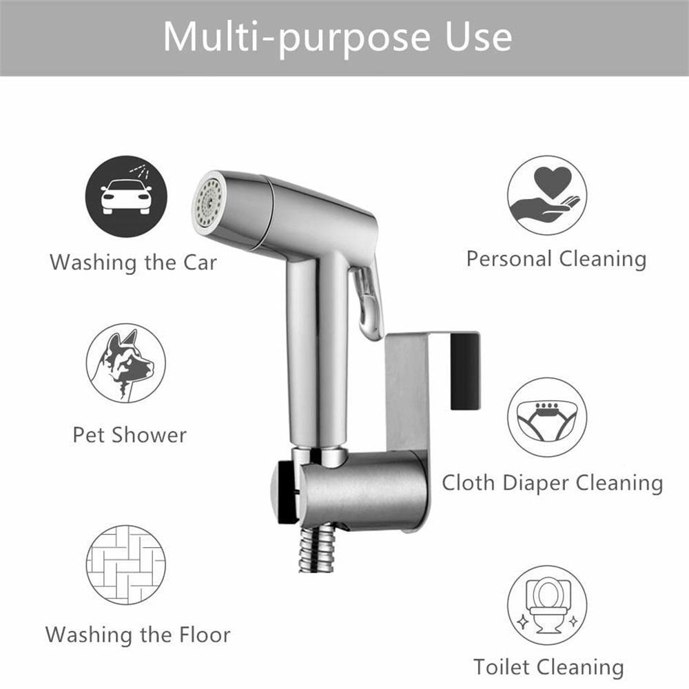 Hand Held Two Water Outlet Modes  Bidet Toilet Sprayer