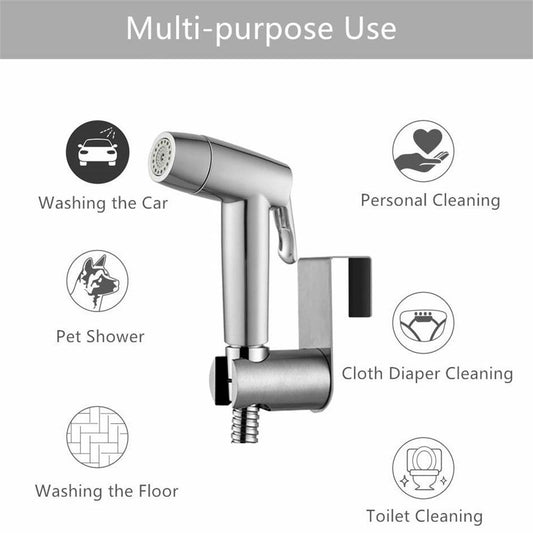 Hand Held Two Water Outlet Modes  Bidet Toilet Sprayer