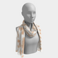 Geo Jaguar Scarf in White