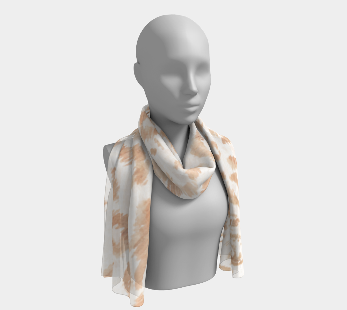 Geo Jaguar Scarf in White