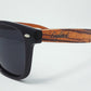 Zebrawood Sunglasses, Stars and Bars With Wooden Case, Polarized,