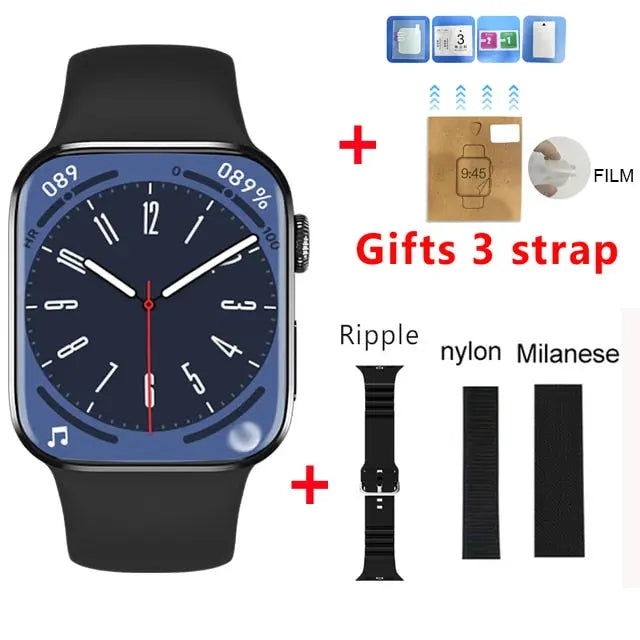 2022 NEW Smartwatch HW8 Max Men 1.99&quot; full screen NFC Right angle design bluetooth call Women Smart Watch PK DT7 W57 W27 HW22 - Executive-Skincare