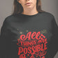 Womens 2023 Positive Message Sweatshirt