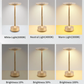 Table lamp for bedroom Chargeable LED touch switch desk lamp for restaurant rechargeable lights USB-C charging table lamp - Image #5