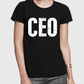 CEO Half Sleeves Women T-shirt