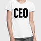 CEO Half Sleeves Women T-shirt