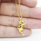 Gold Plated Charm Cat Necklace