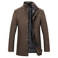 Winter Men Wool Jacket Slim Fit Thick Warm Coat