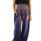 Purple PEACOCK Harem Pants Women Boho Pants Hippie Pants