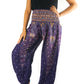 Purple PEACOCK Harem Pants Women Boho Pants Hippie Pants