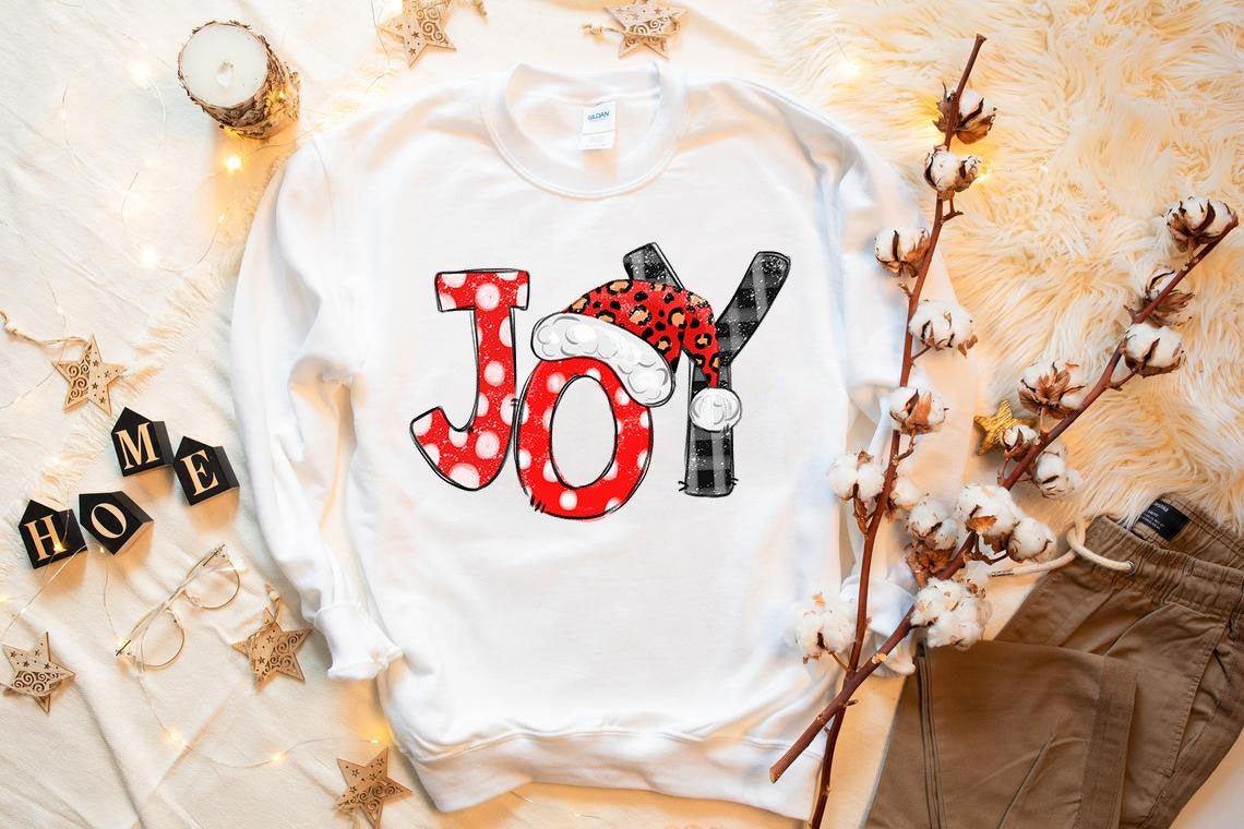 Joy Santa Christmas Sweatshirt