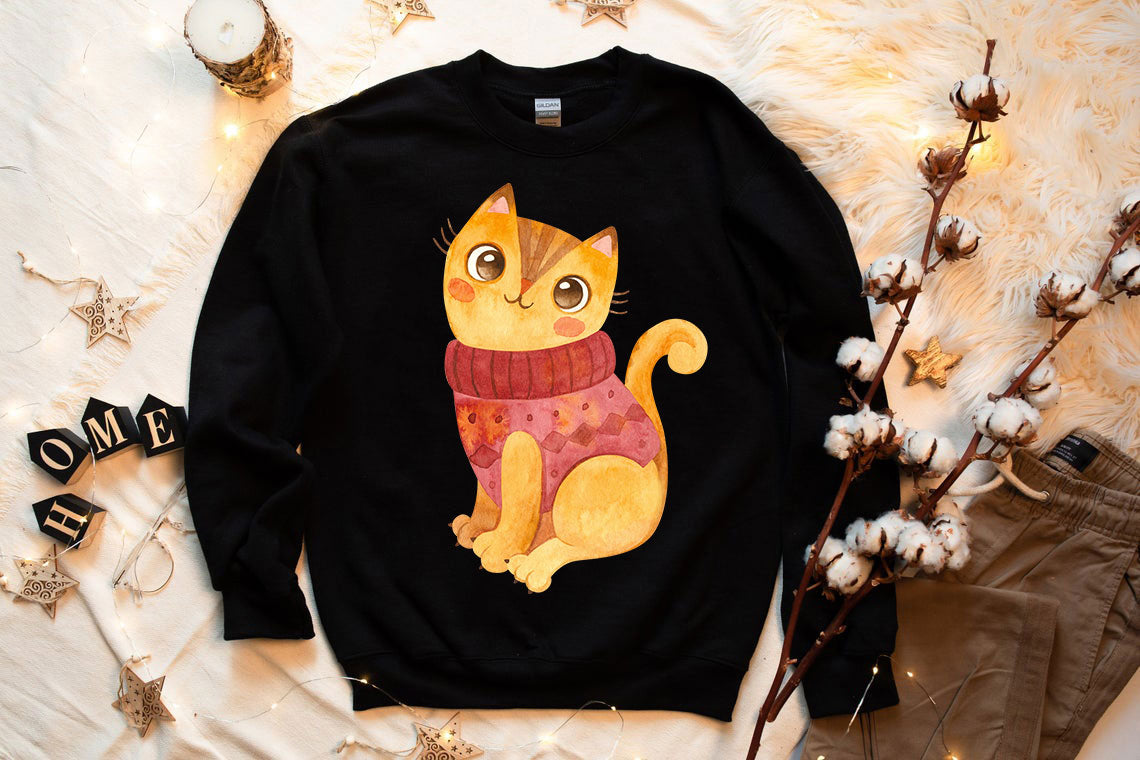 Cute Winter Cats Sweatshirt