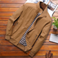 Men's Casual Slim Fit Lightweight Zip Up Softshell Bomber Jacket