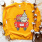 Joy Christmas Tree Truck Sweatshirt