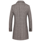 Fashion Plaid Single Breasted Jackets Men's Wool Coats