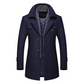 Winter Scarf Detachable Scarf Jackets Men's Wool Coats