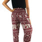 Burgundy ELEPHANT Pants Women Boho Pants Hippie Pants Yoga