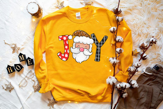 Joy Santa Christmas Sweatshirt