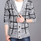 Mens Shawl Collar Gray Cardigan