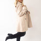 Womens Wool Feel Double Breasted Hooded Coat