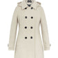 Womens Wool Feel Double Breasted Hooded Coat