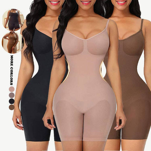 Shapewear Playsuit Seamless Bodysuit [Available in Beige or Black]