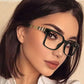 Retro Square Anti Blue Light Optical Glasses Frames for Men Women Fashion Prescription Office Computer Eyeglasses - Image #2